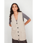LONG VEST WITH BUTTONS