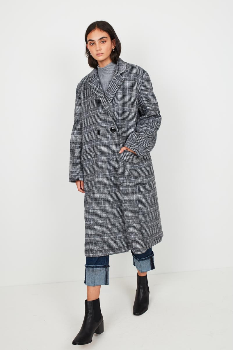 LONG CHECK COAT WALES LIMITED EDITION
