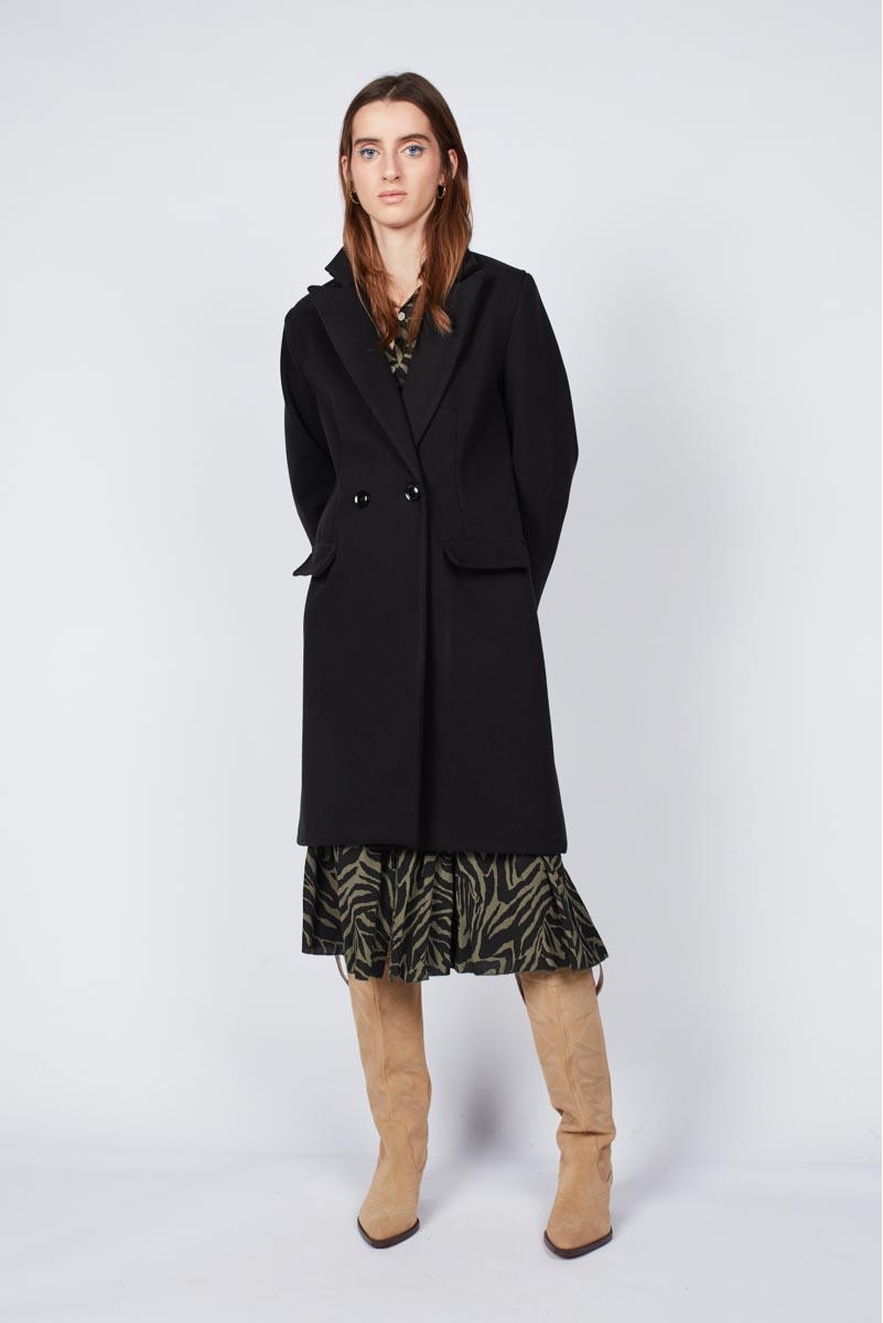 EMBOSED FITTED COAT